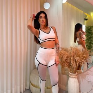conjunto rendado no poliamida Premium